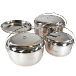 EAGLE Products Ensemble De Poêles En Acier Inoxydable - 4 Pièces - LAVVU -Petromax Soldes Boutique eagle products ensemble de poeles en acier inoxydable 4 pieces lavvu 2