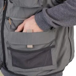 GILET De Pêche 500 Gris -Petromax Soldes Boutique gilet de peche 500 gris 4