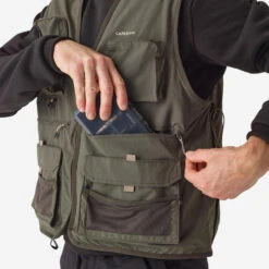 GILET De Pêche 500 Kaki -Petromax Soldes Boutique gilet de peche 500 kaki 2