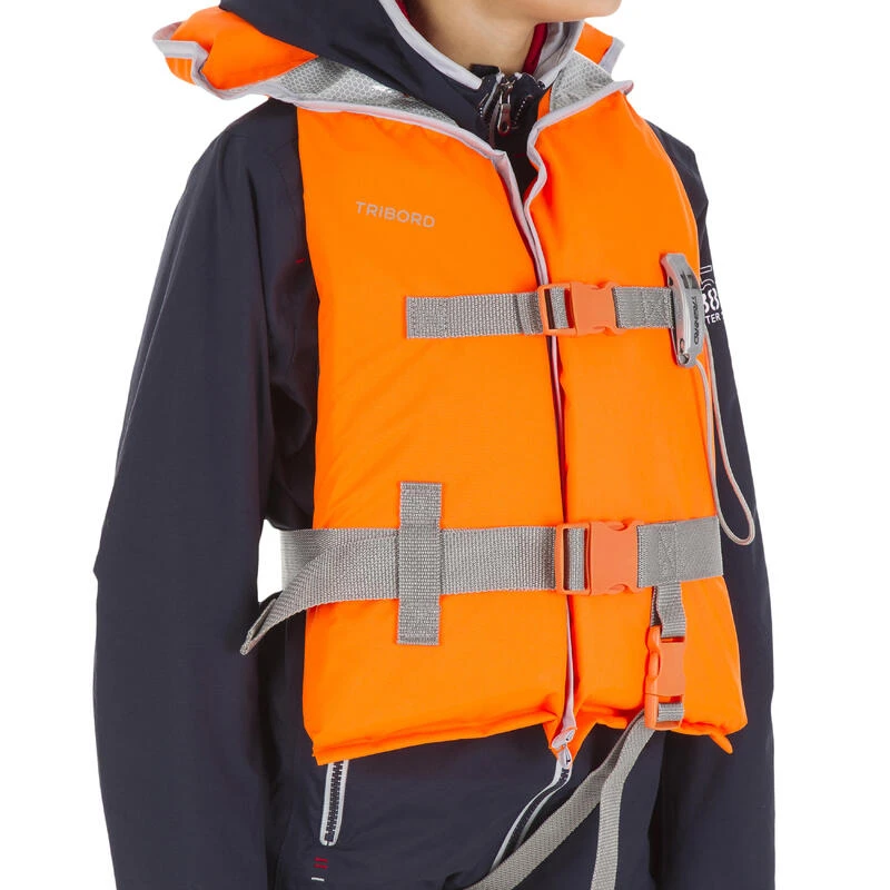 Tribord Gilet De Sauvetage Mousse Bateau Enfant LJ 100N Orange 2 Tribord Gilet De Sauvetage Mousse Bateau Enfant LJ 100N Orange – Image 2