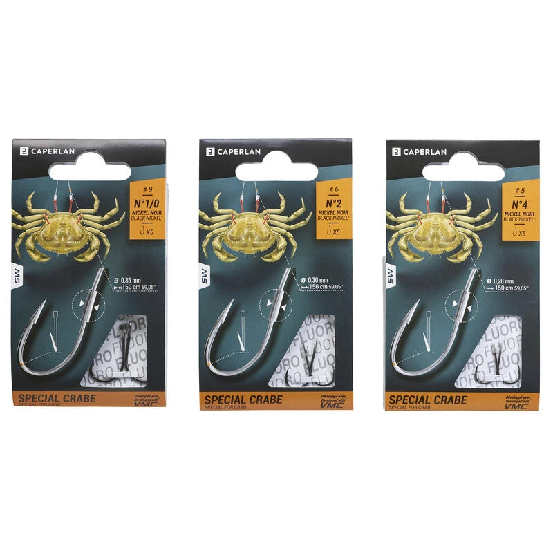 Hameçons Montés A Palette Spécial Crabe SW SHK FLO CB Pêche En Mer 2 Hameçons Montés A Palette Spécial Crabe SW SHK FLO CB Pêche En Mer – Image 2