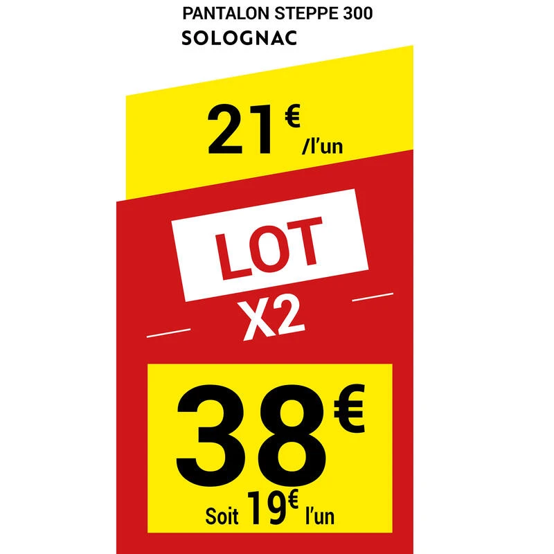 PANTALON CARGO RESISTANT STEPPE 300 MARRON 2 PANTALON CARGO RESISTANT STEPPE 300 MARRON – Image 2