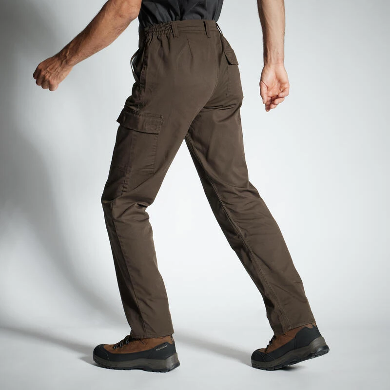 PANTALON CARGO RESISTANT STEPPE 300 MARRON 3 PANTALON CARGO RESISTANT STEPPE 300 MARRON – Image 3