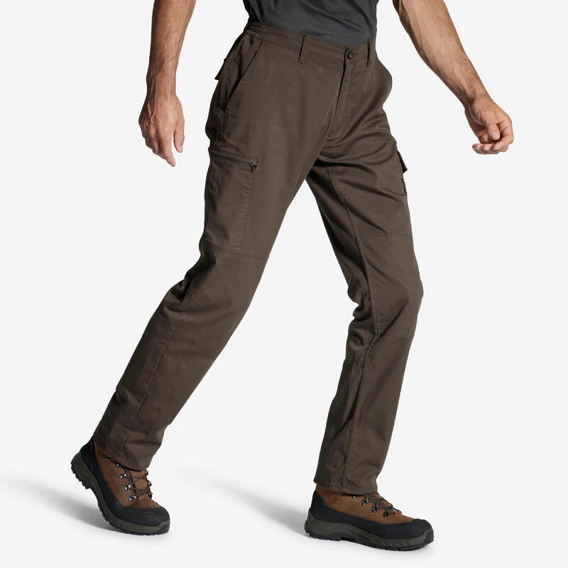 PANTALON CARGO RESISTANT STEPPE 300 MARRON 1 PANTALON CARGO RESISTANT STEPPE 300 MARRON