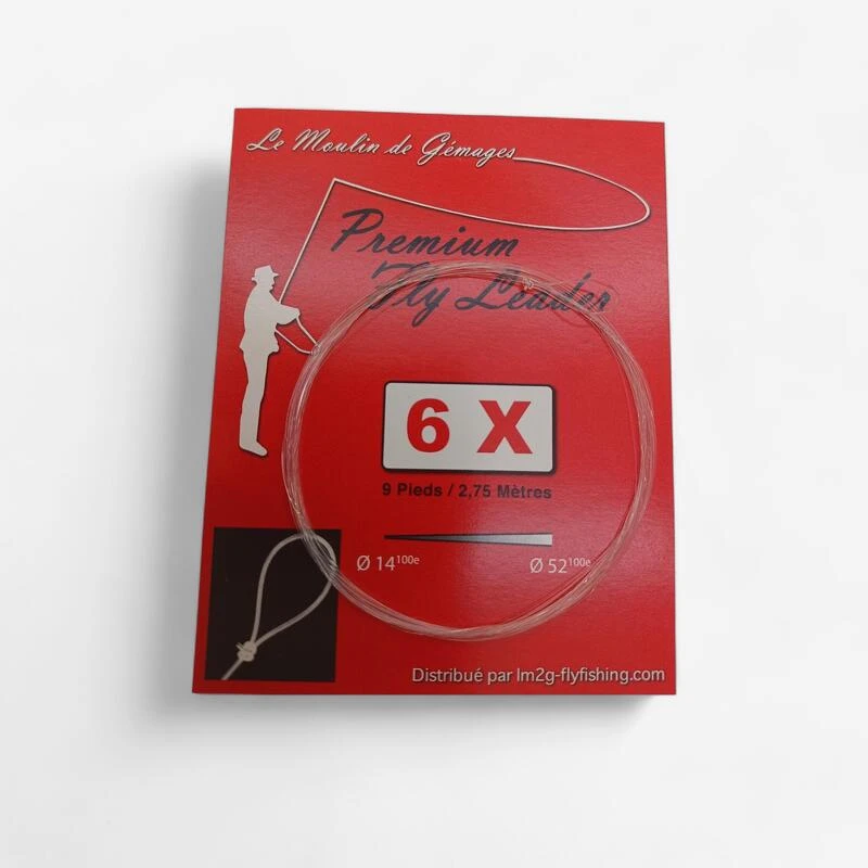 PECHE A LA MOUCHE BAS DE LIGNE 6X (Pointe 14/100) 1 PECHE A LA MOUCHE BAS DE LIGNE 6X (Pointe 14/100)