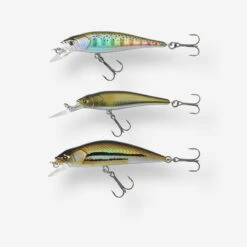 POISSONS NAGEURS JERKBAIT MINNOW PĂCHE AUX LEURRES KIT TRUITE 3 PN