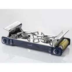 Réchaud à Gaz 2 Feux - Skandika Brann - Camping - Allumage Piezo - Mallette -Petromax Soldes Boutique rechaud a gaz 2 feux skandika brann camping allumage piezo mallette 2