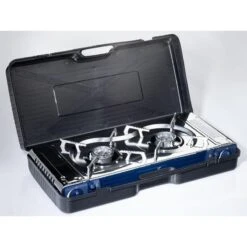 Réchaud à Gaz 2 Feux - Skandika Brann - Camping - Allumage Piezo - Mallette -Petromax Soldes Boutique rechaud a gaz 2 feux skandika brann camping allumage piezo mallette 6
