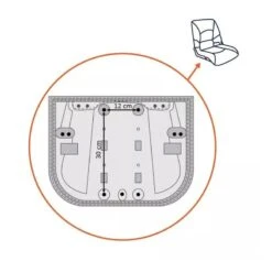 SIÈGE PILOTE DELUXE - BLANC / BLEU -Petromax Soldes Boutique siege pilote deluxe blanc bleu 5